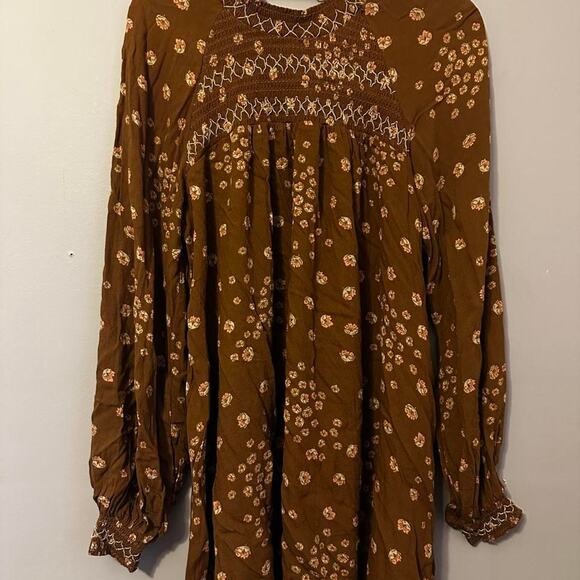 Free People Dresses & Skirts - Free people brown mini dress
